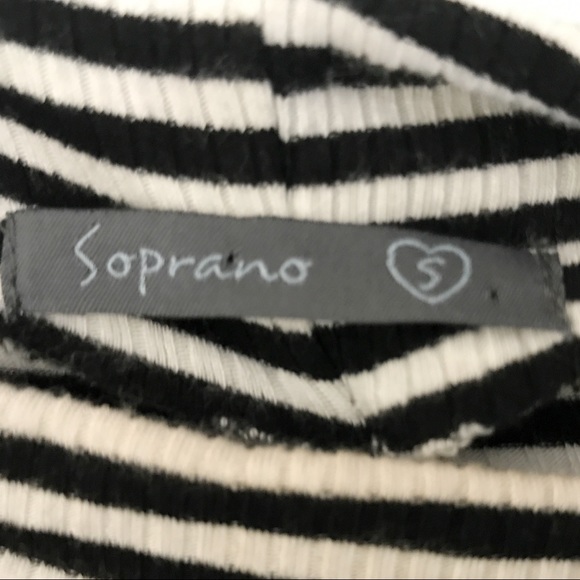 Soprano Tank Dress Black & White Stripe Tank Dress - Picture 6 of 7